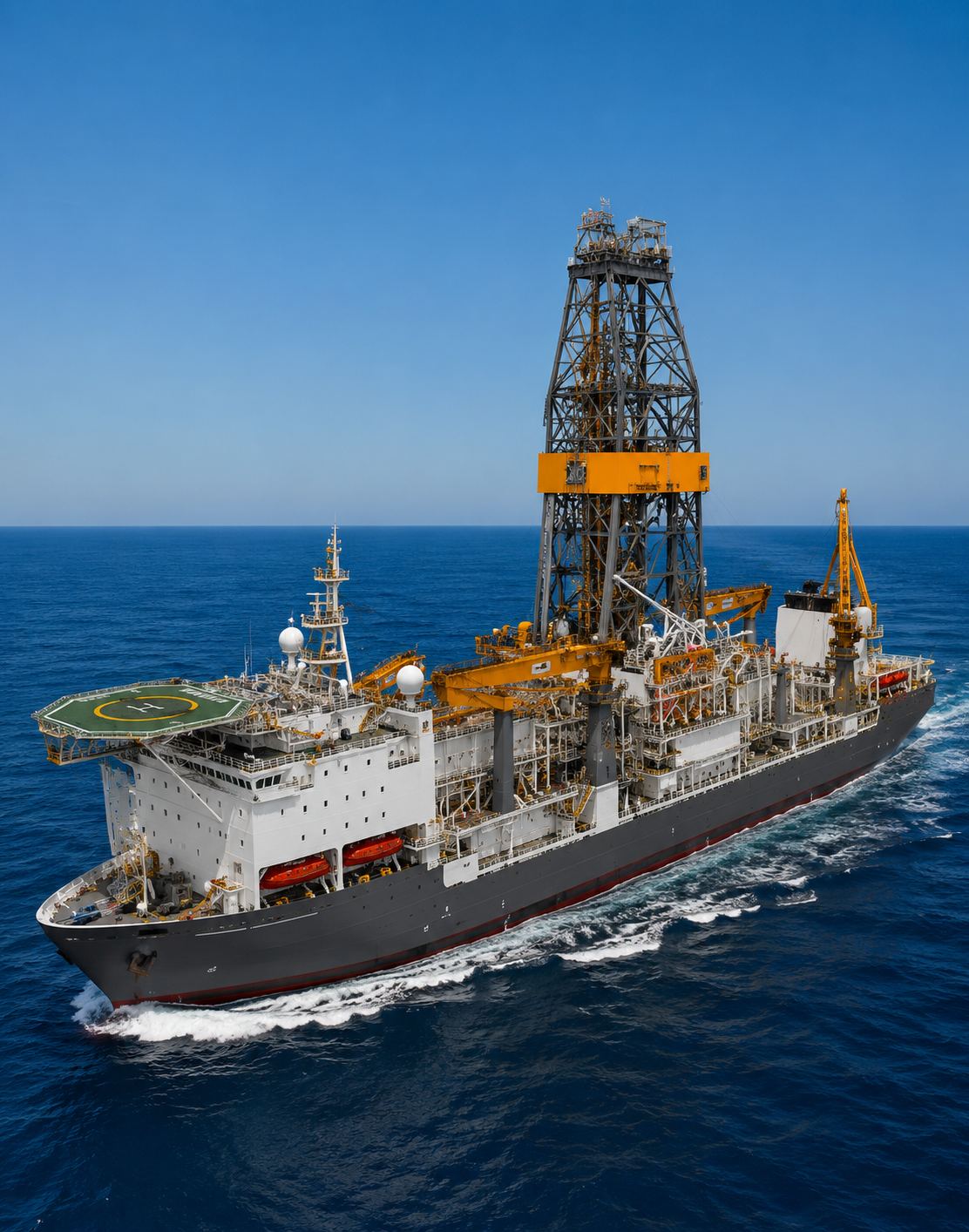 DrillCore Energy Solutions, drillship at sea